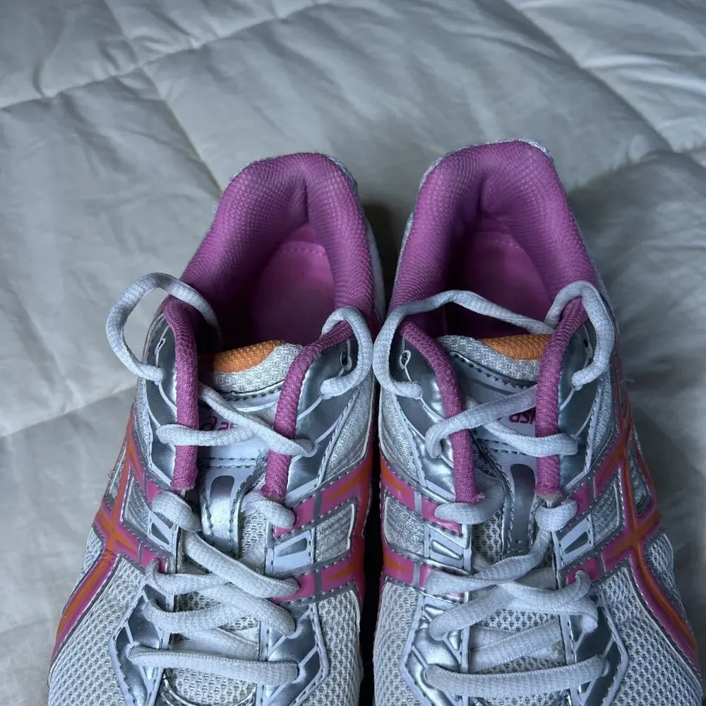 Women Asics Gel Galaxy 4 Size 8 Running Shoes Athletic White Pink